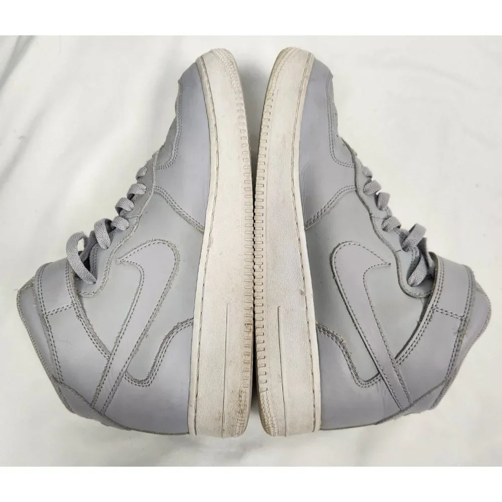 Nike Men's Sz. 9 Nike Air Force 1 Mid Wolf Grey White Sneakers